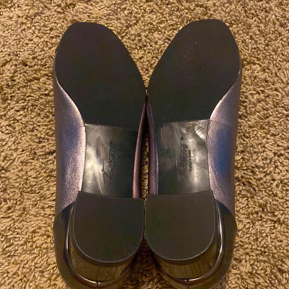 TROTTERS SZ 6.5 womens low heels slip on shoes DAISY PEWTER METALLIC NEW NWOT - Picture 6 of 7